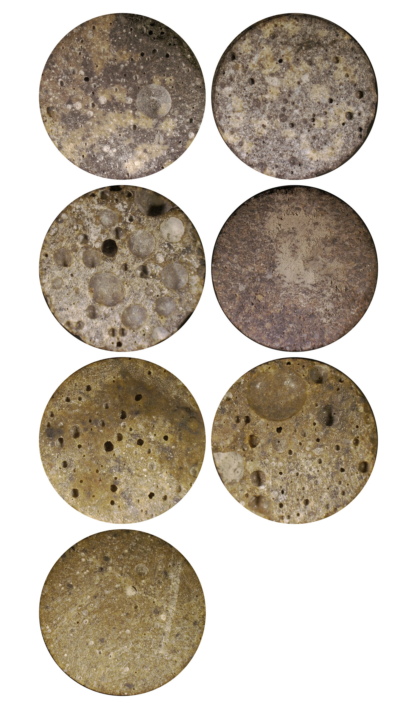 Microstructure showing closed porosity